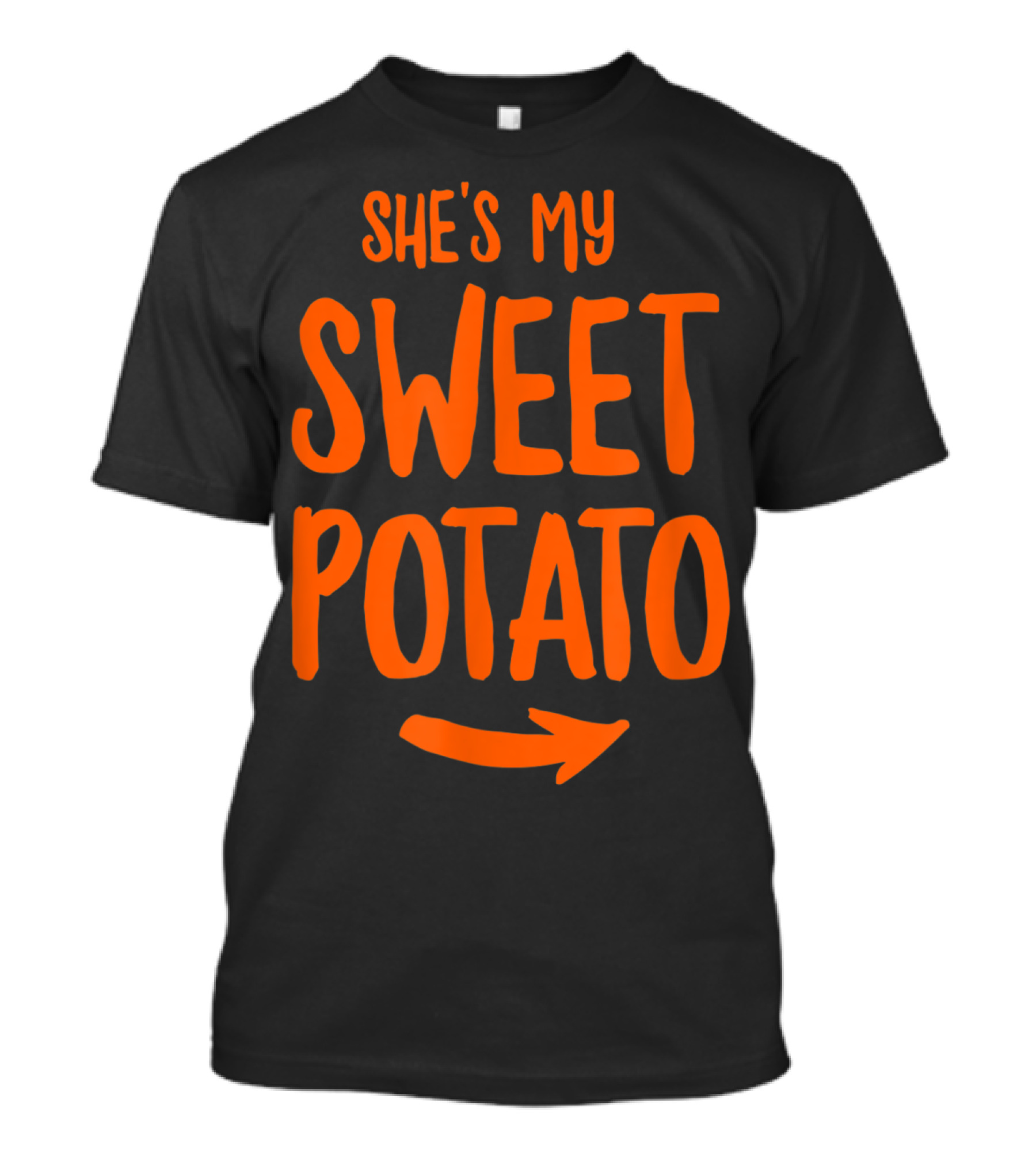 She's My Sweet Potato Thanksgiving Matching Arrow T-Shirt