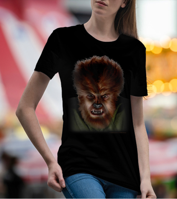 Universal Monsters The Wolf Man Classic Face T-Shirt
