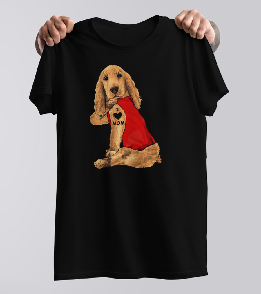 English Cocker Spaniel I Love Mom T-Shirt