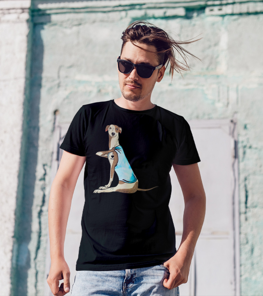 Whippet Dog I Love Mom Tattoo Iconic T-Shirt