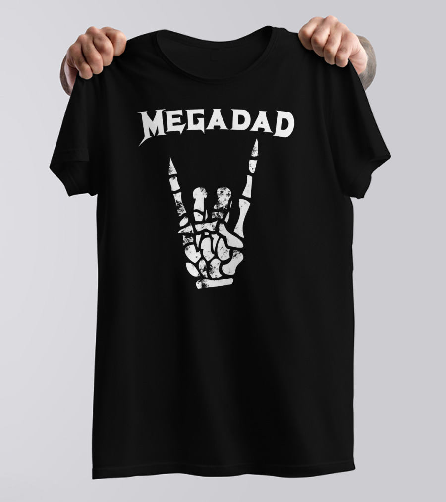 Megadad Rock Heavy Metal Hand Gesture T-Shirt
