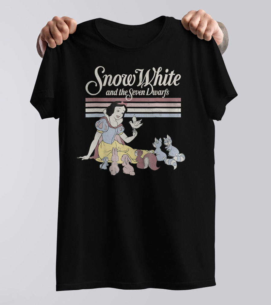 Snow White And The Seven Dwarfs Critters Stripe T-Shirt