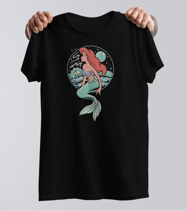 Disney The Little Mermaid Ariel Cosmic Ocean Starlight T-Shirt