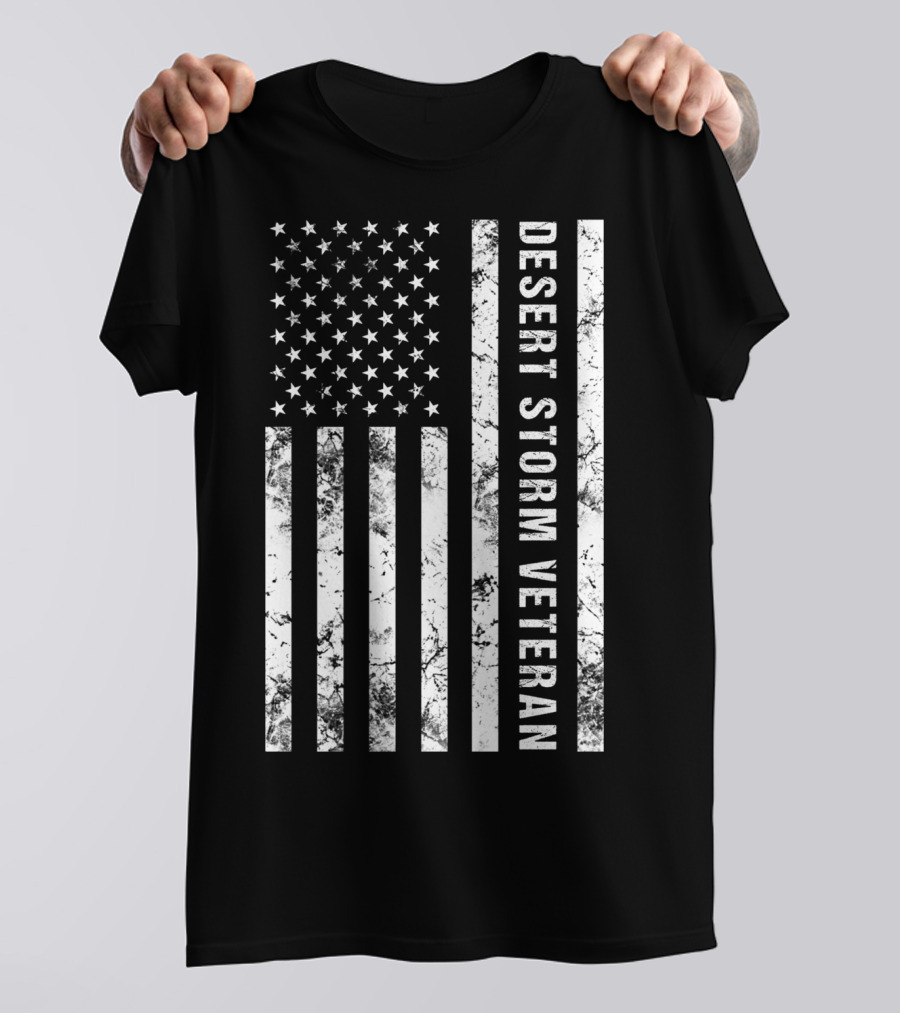 American Flag Desert Storm Veteran T-Shirt