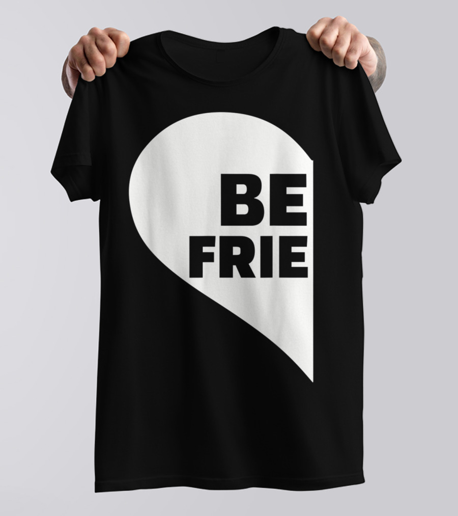 BE FRIE Best Friends Half Left Heart T-Shirt