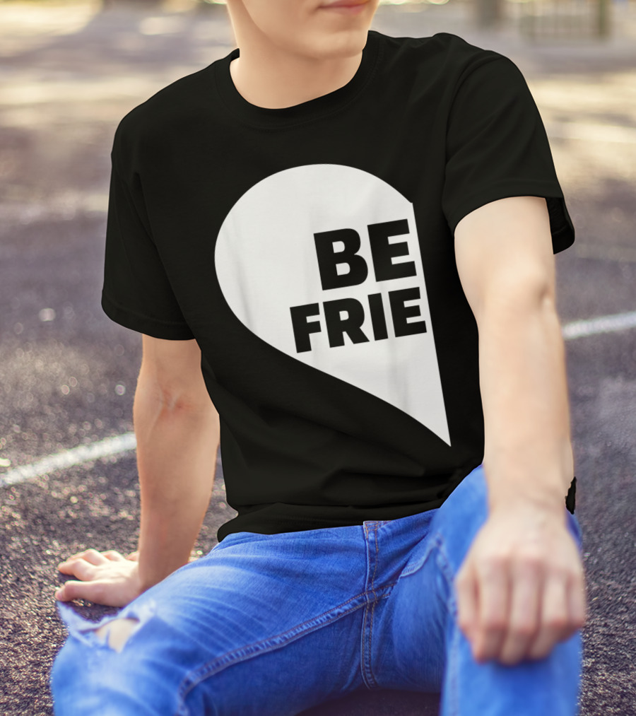 BE FRIE Best Friends Half Left Heart T-Shirt