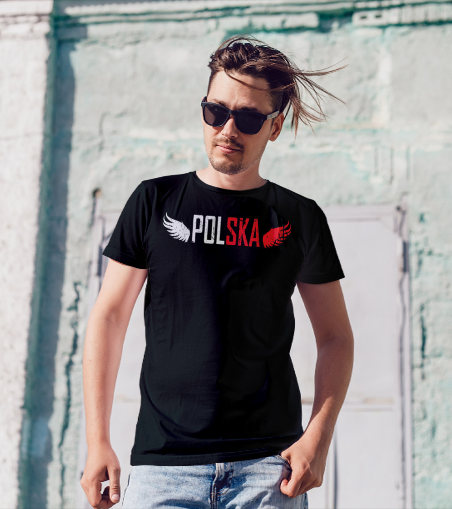Polska White And Red Wings Polish For All From Poland Polskie T-Shirt