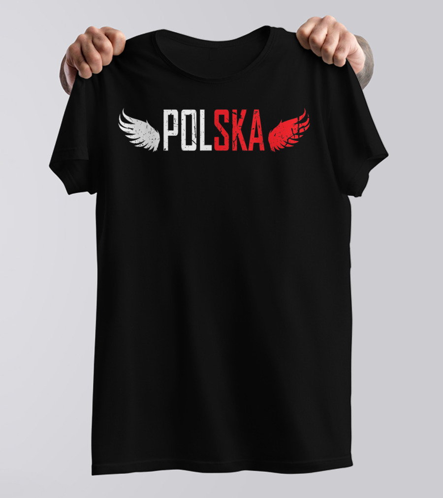 Polska White And Red Wings Polish For All From Poland Polskie T-Shirt