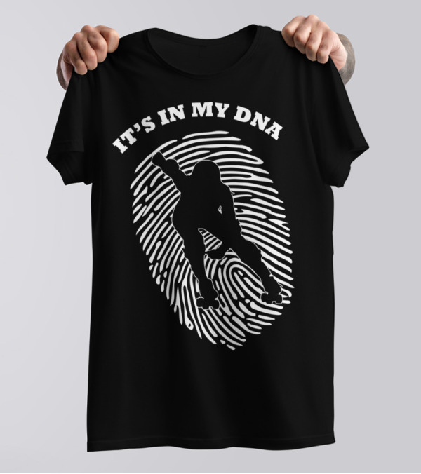 It's In My DNA Roller Derby Fingerprint Player T-Shirt