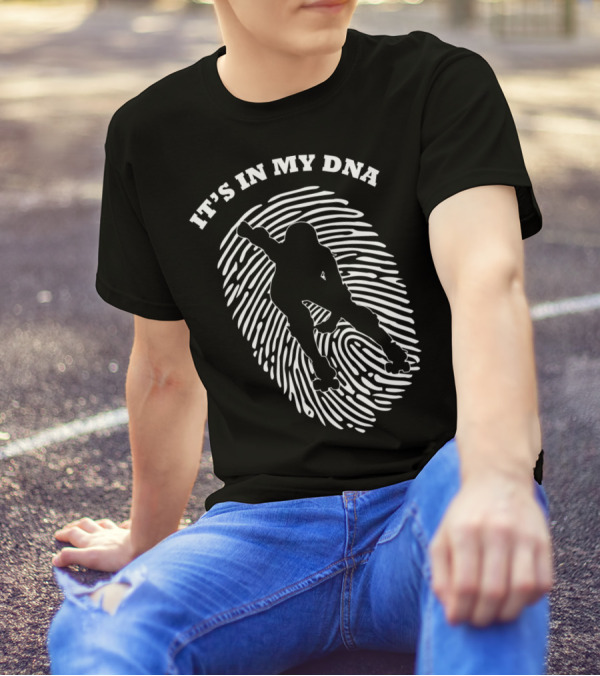 It's In My DNA Roller Derby Fingerprint Player T-Shirt