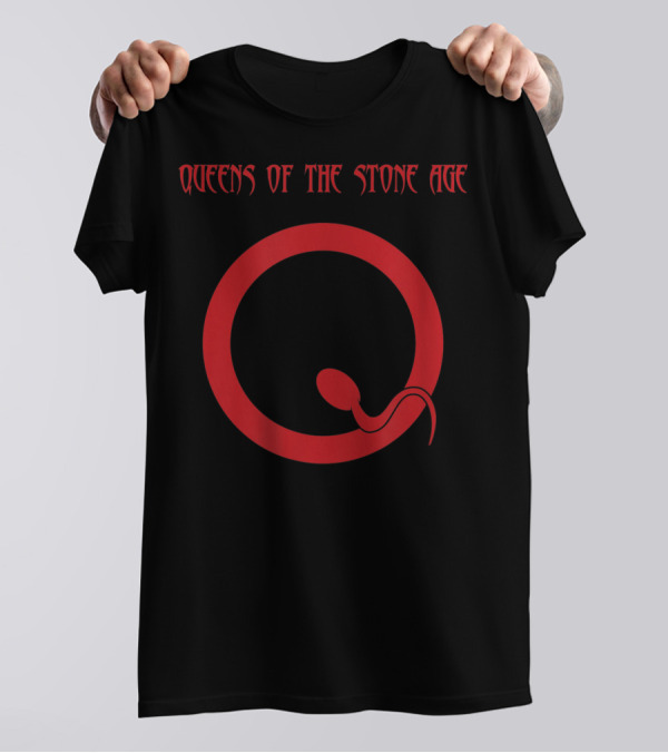Queens Of The Stone Age Red Q Snake T-Shirt
