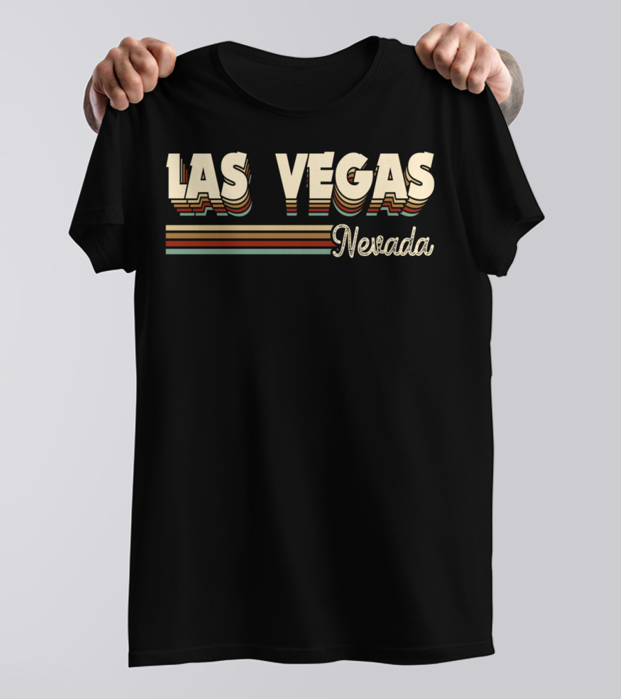 Las Vegas Nevada Retro Vintage 70s 80s T-Shirt