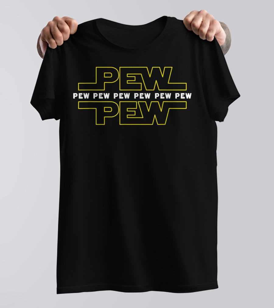 Pew Pew Pew Star Noises Wars Funny Science T-Shirt