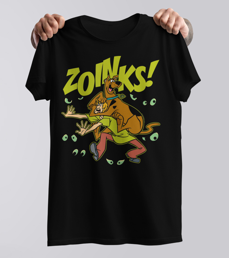 Zoinks Scooby-Doo And Shaggy Scared Eyes T-Shirt