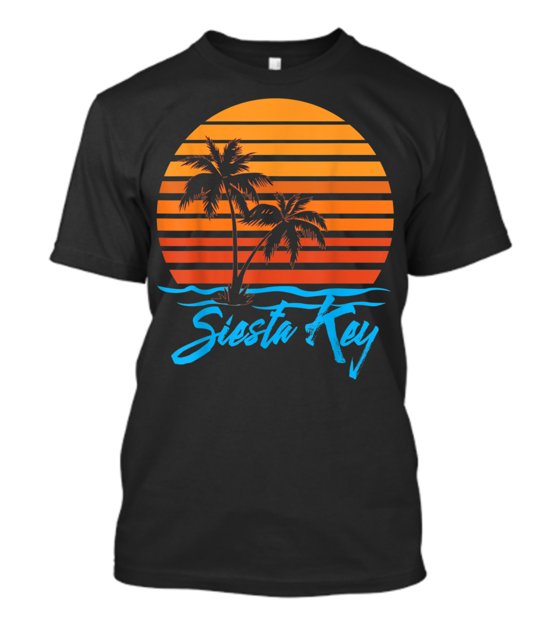 Siesta Key Sunset Palm Trees Beach Vacation T-Shirt