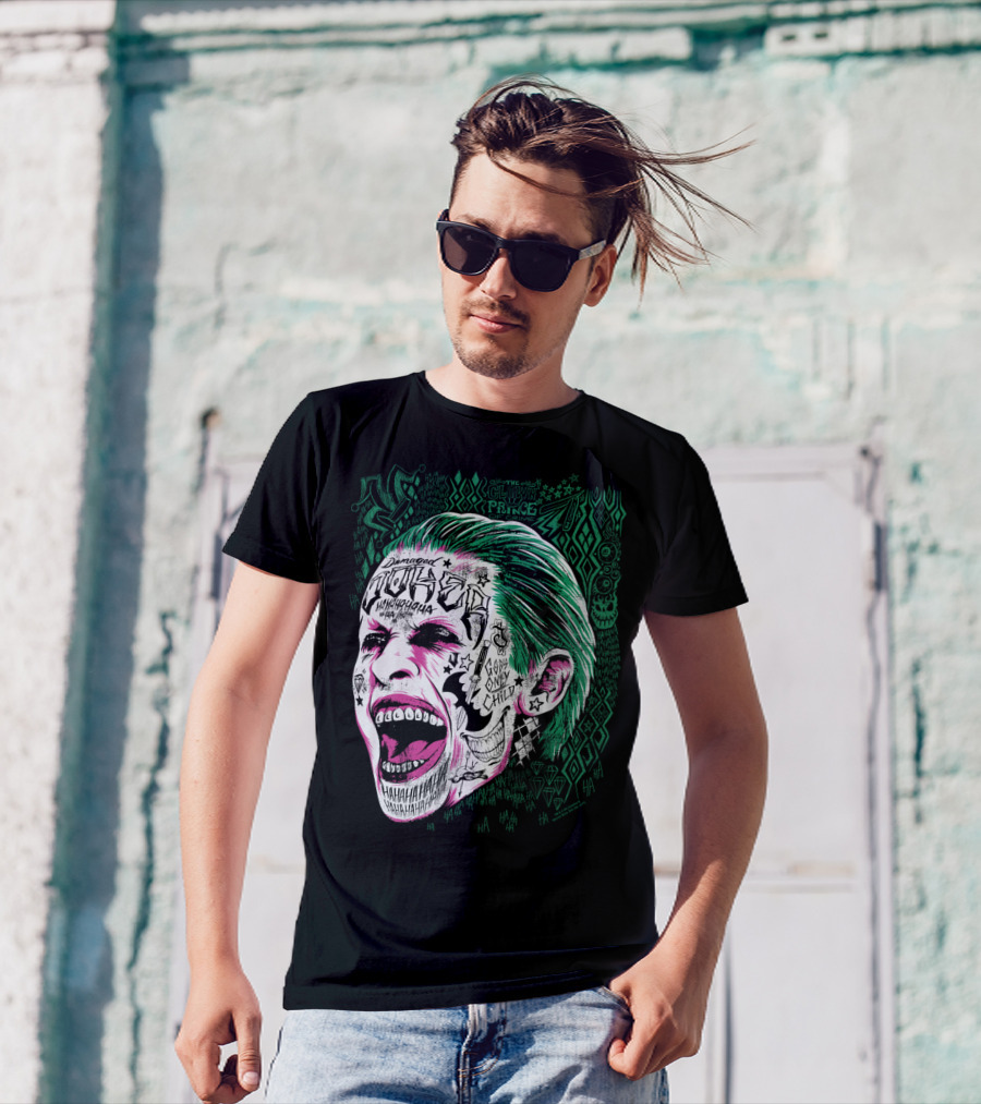 Suicide Squad Joker Damaged Clown Prince Gang Only Child Hahahaha T-Shirt