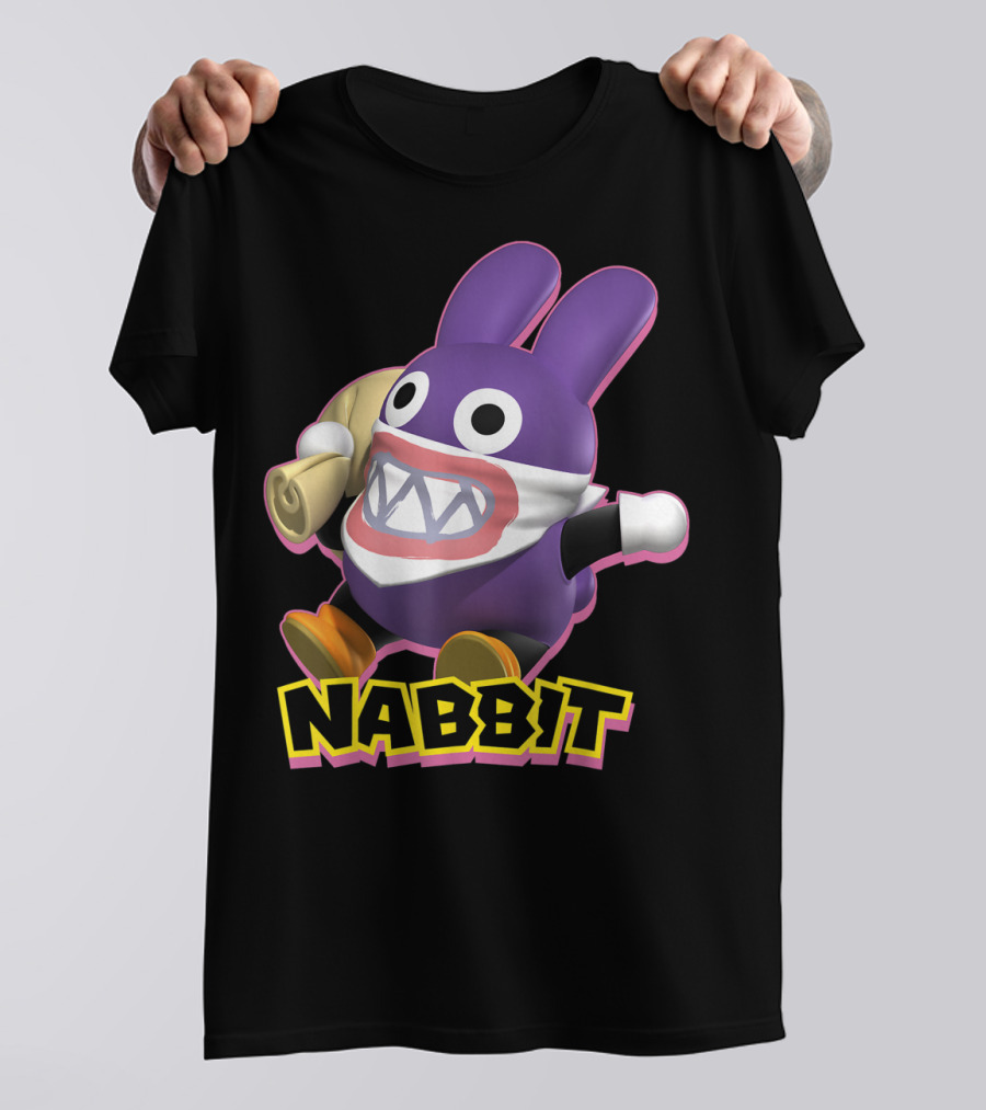 Nabbit Super Mario Action Character With Bandana And Sack T-Shirt