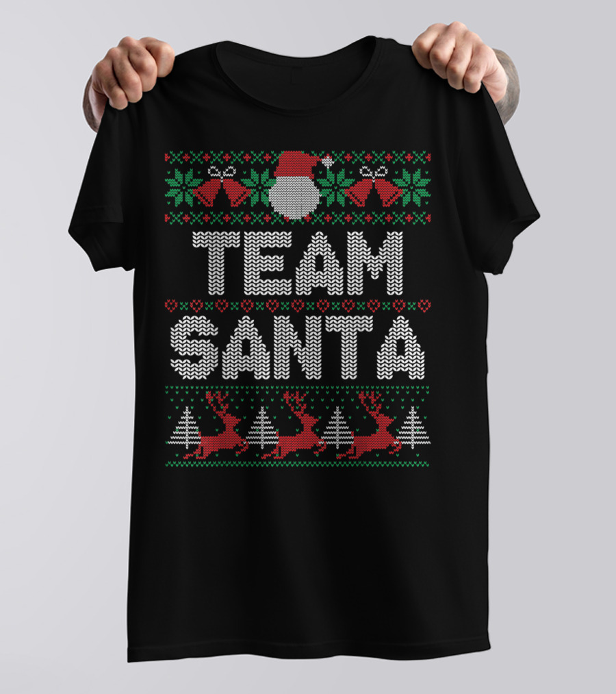 Team Santa Reindeer Christmas Family T-Shirt