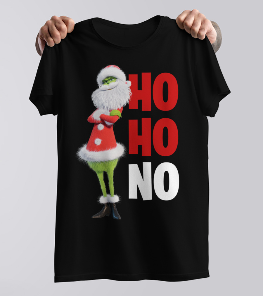 The Grinch Ho Ho No Christmas Santa Suit T-Shirt