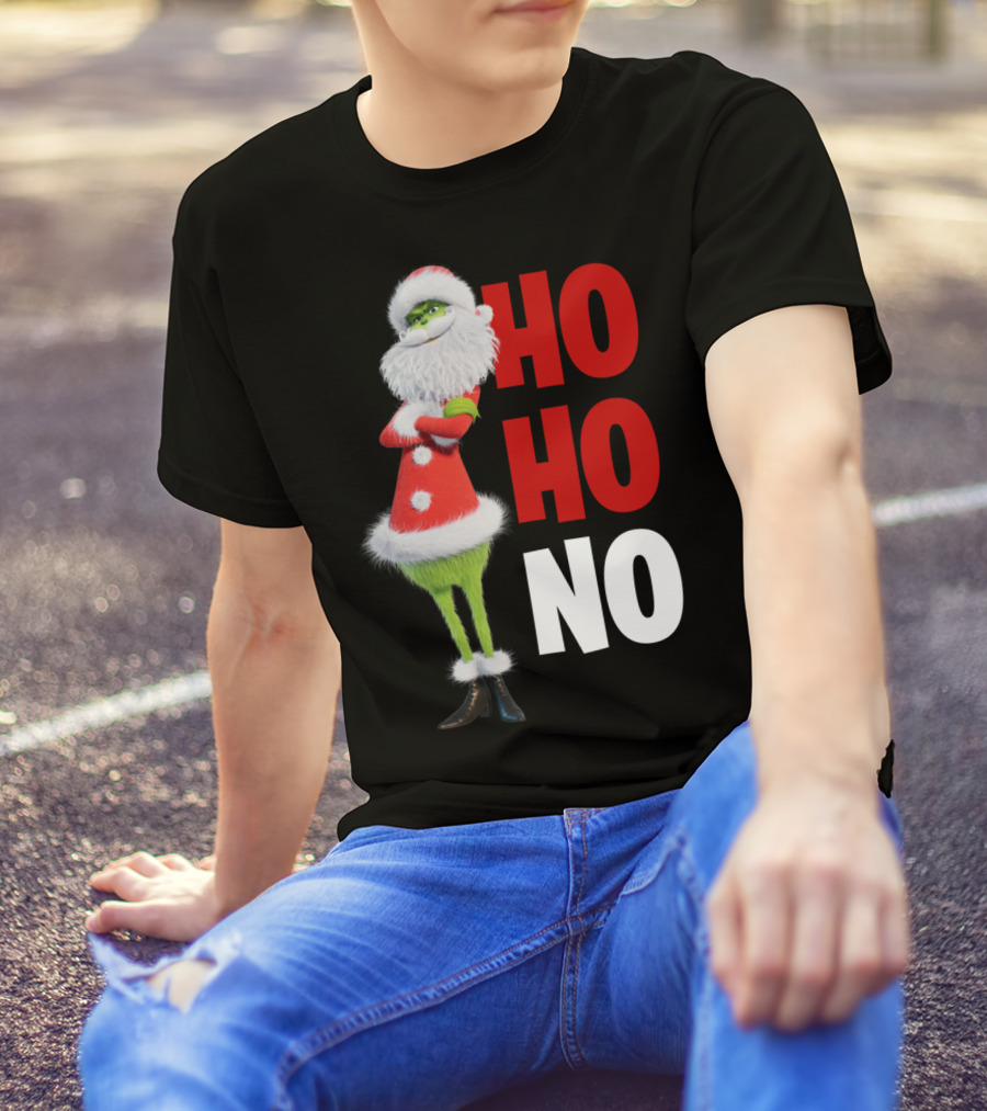 The Grinch Ho Ho No Christmas Santa Suit T-Shirt