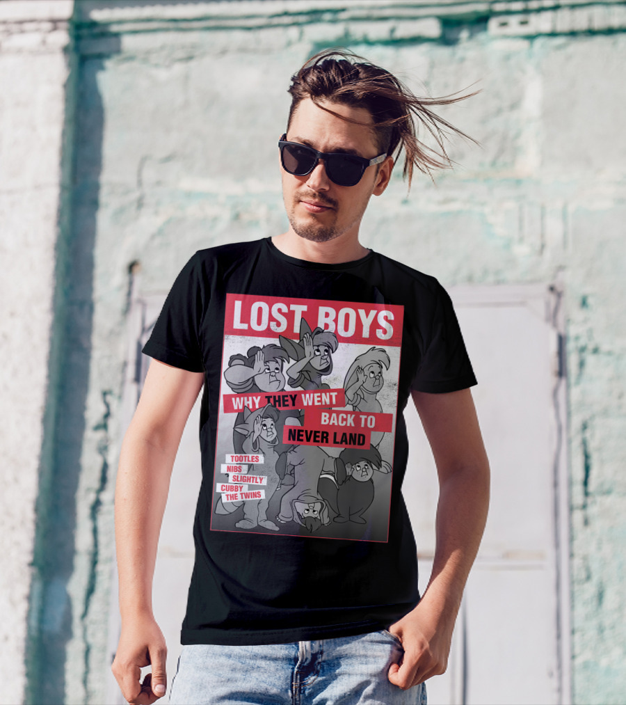 Lost Boys Why They Went Back To Never Land Tootles Nibs Slightly Cubby The Twins T-Shirt