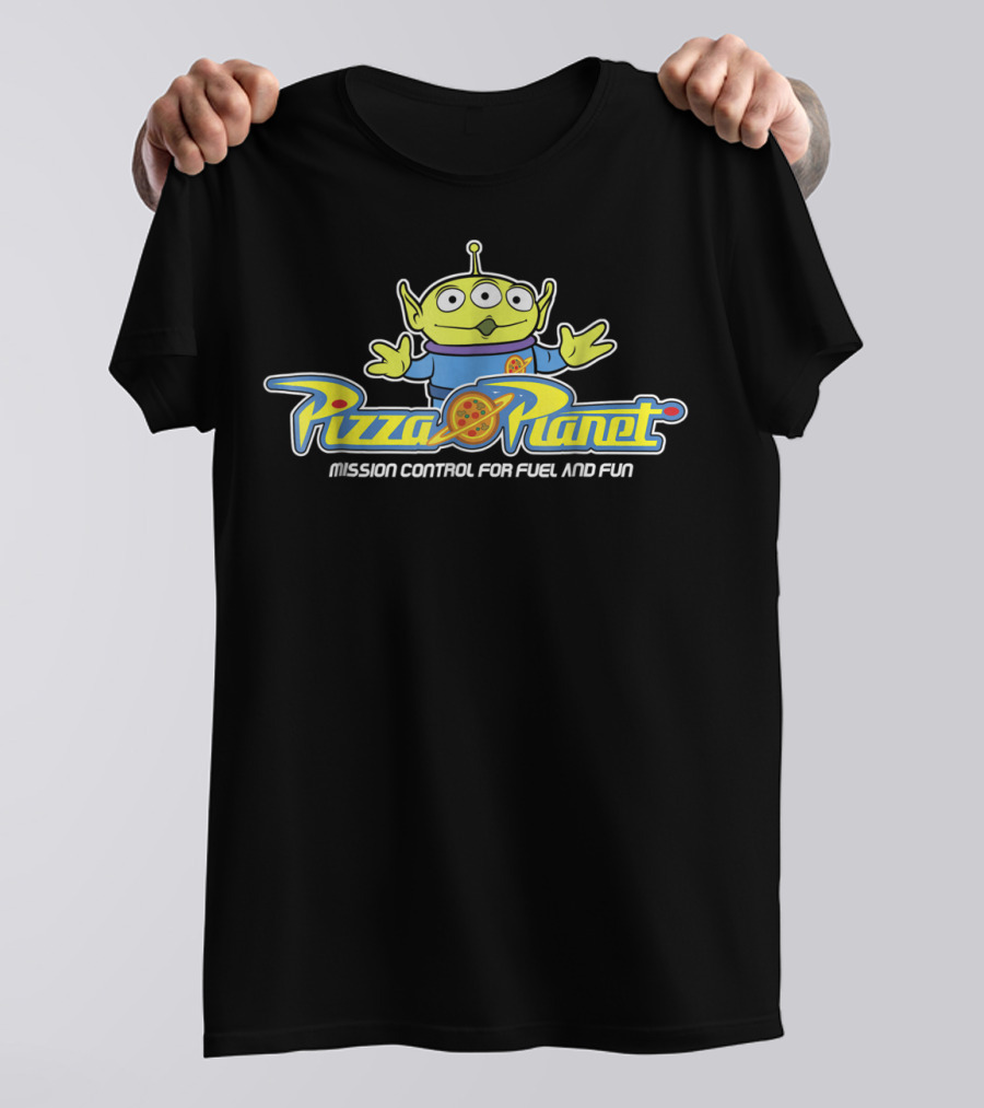 Pizza Planet Alien Mission Control For Fuel And Fun Disney Pixar Toy Story T-Shirt