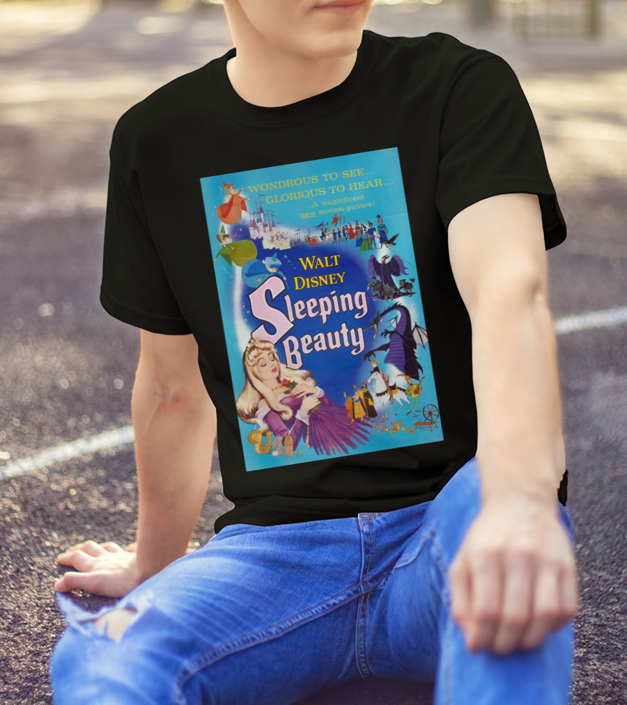 Walt Disney Sleeping Beauty Wondrous To See Glorious To Hear Motion Picture T-Shirt