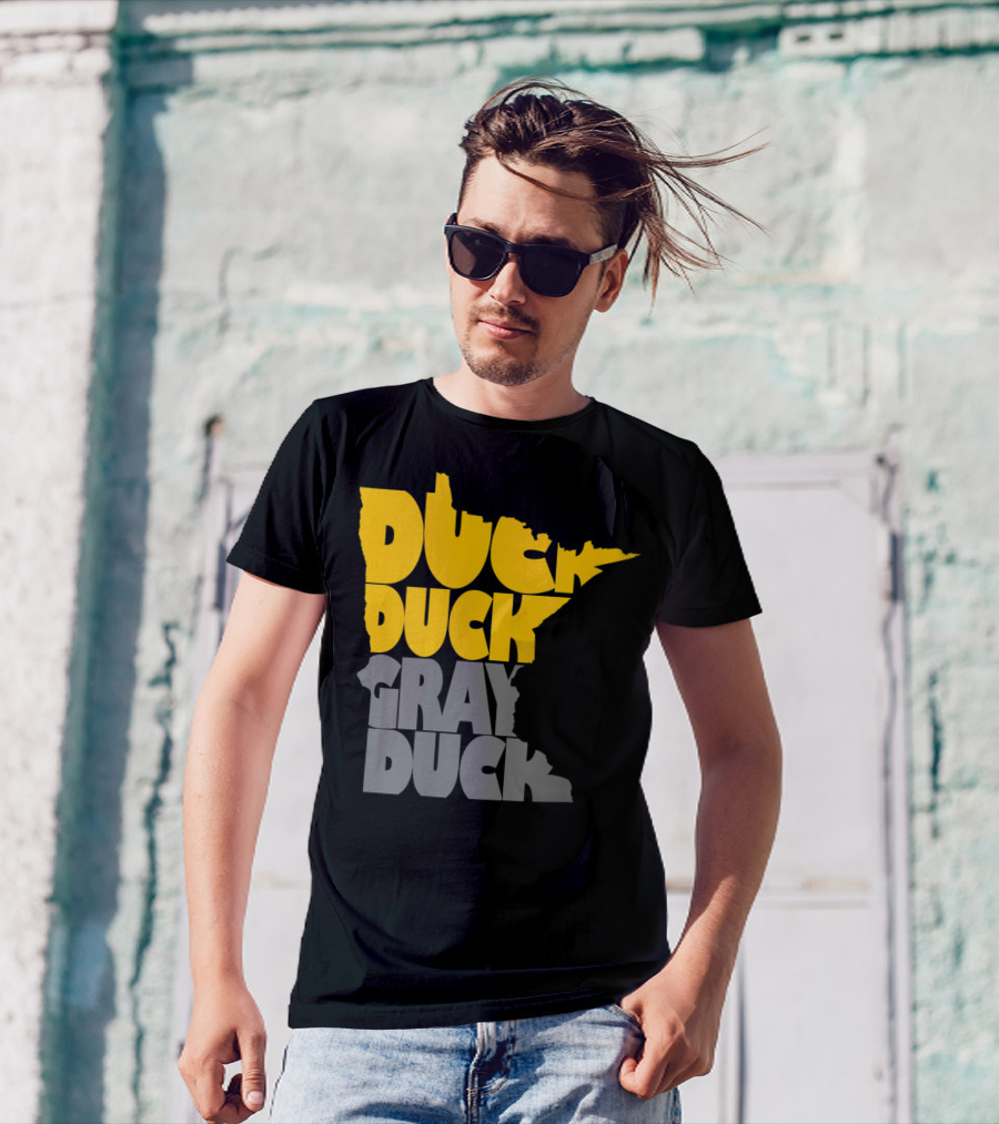 Duck Duck Gray Duck Minnesota Map T-Shirt