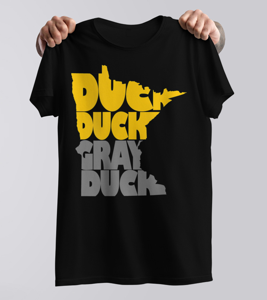Duck Duck Gray Duck Minnesota Map T-Shirt