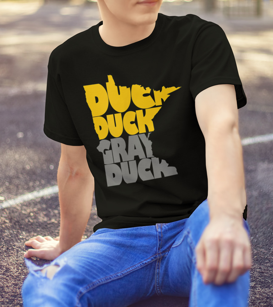 Duck Duck Gray Duck Minnesota Map T-Shirt