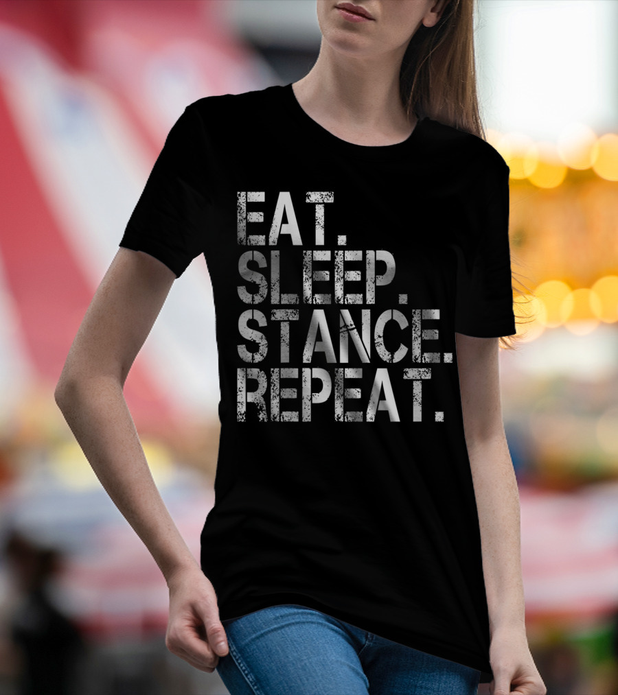 Eat Sleep Stance Repeat JDM Euro Classic Show Stance Life T-Shirt