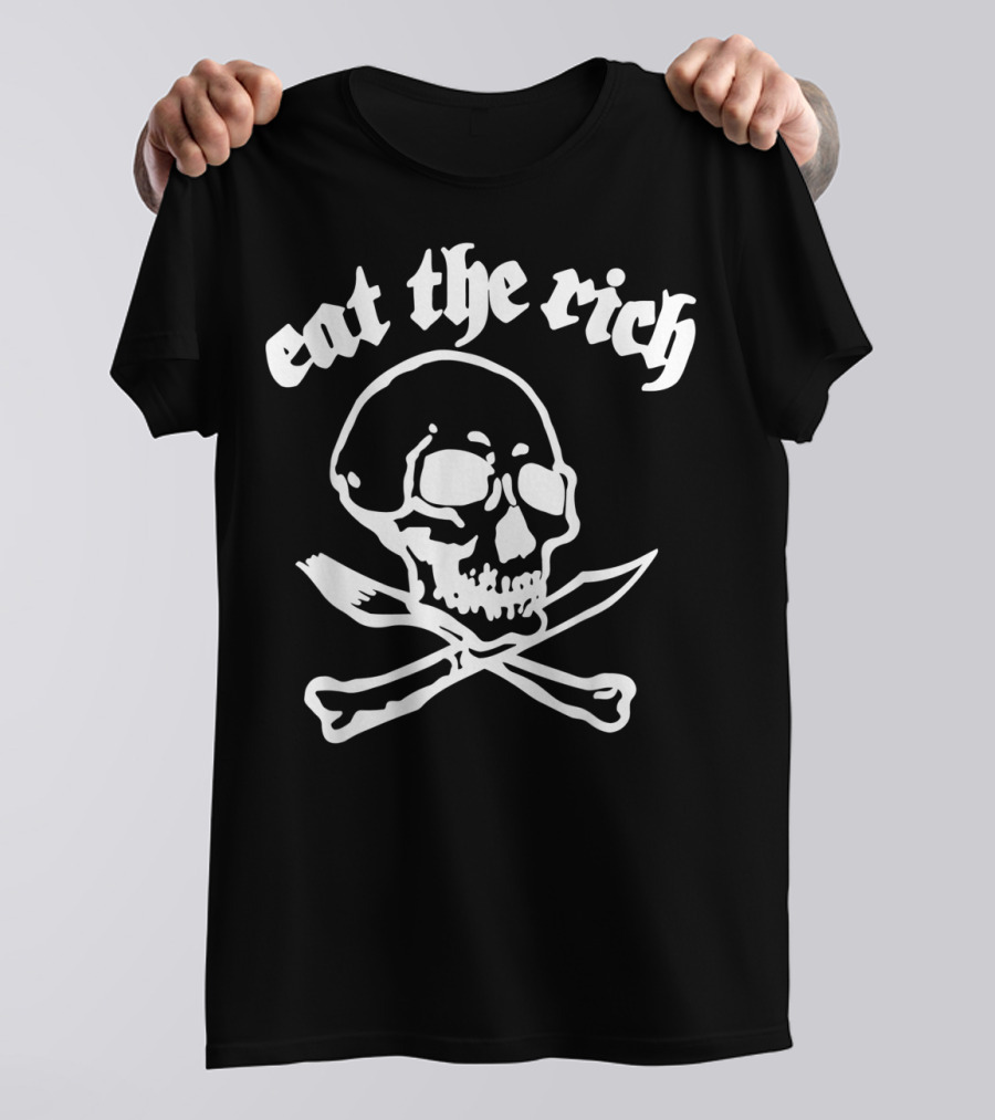 Eat The Rich Skull Crossbones Classic Rock T-Shirt