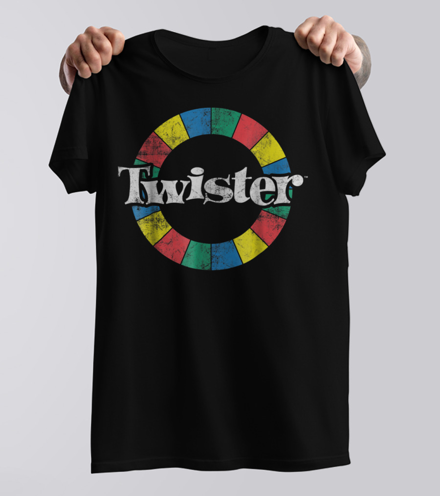Twister Game Hasbro Colorful Circle T-Shirt