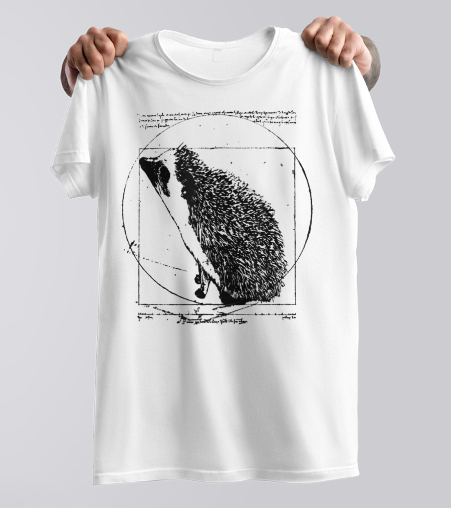 Vitruvian Hedgehog Vintage T-Shirt