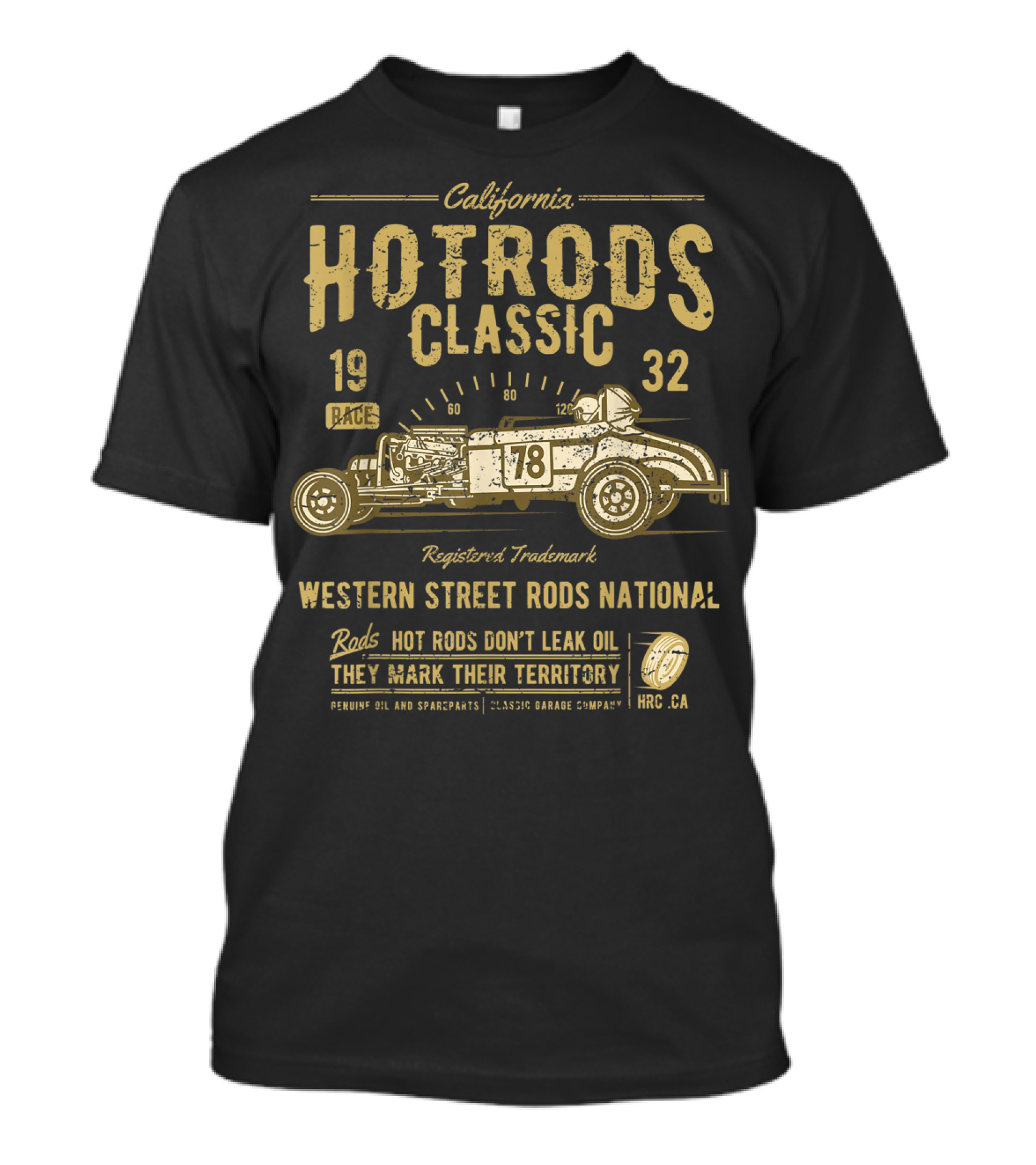 California Hot Rods Classic 1932 Western Street Rods National Race T-Shirt