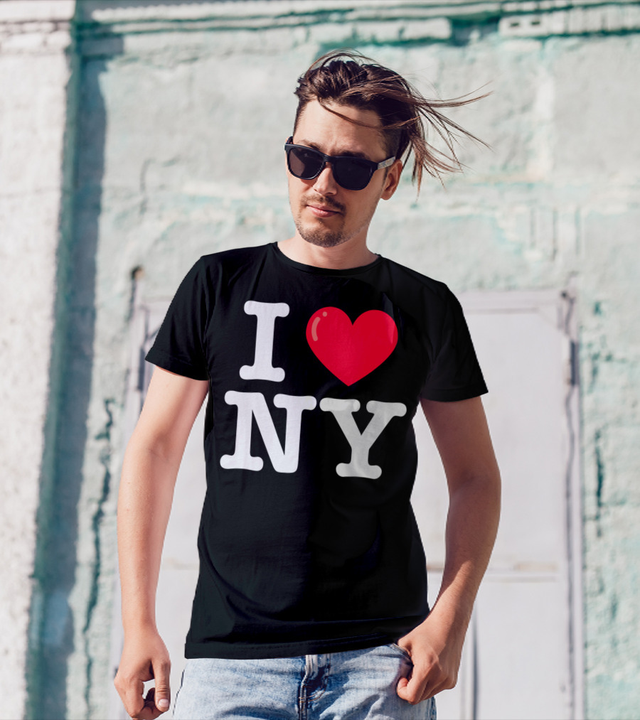 I Heart NY Classic Typewriter Font T-Shirt