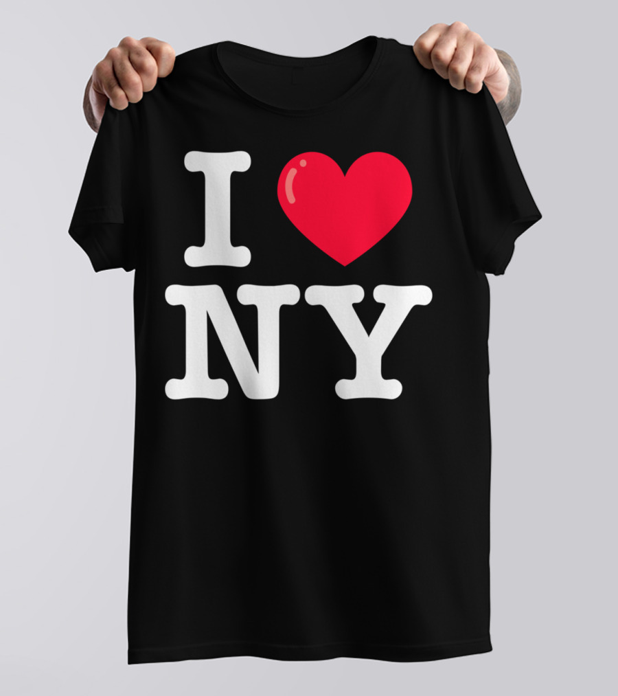 I Heart NY Classic Typewriter Font T-Shirt