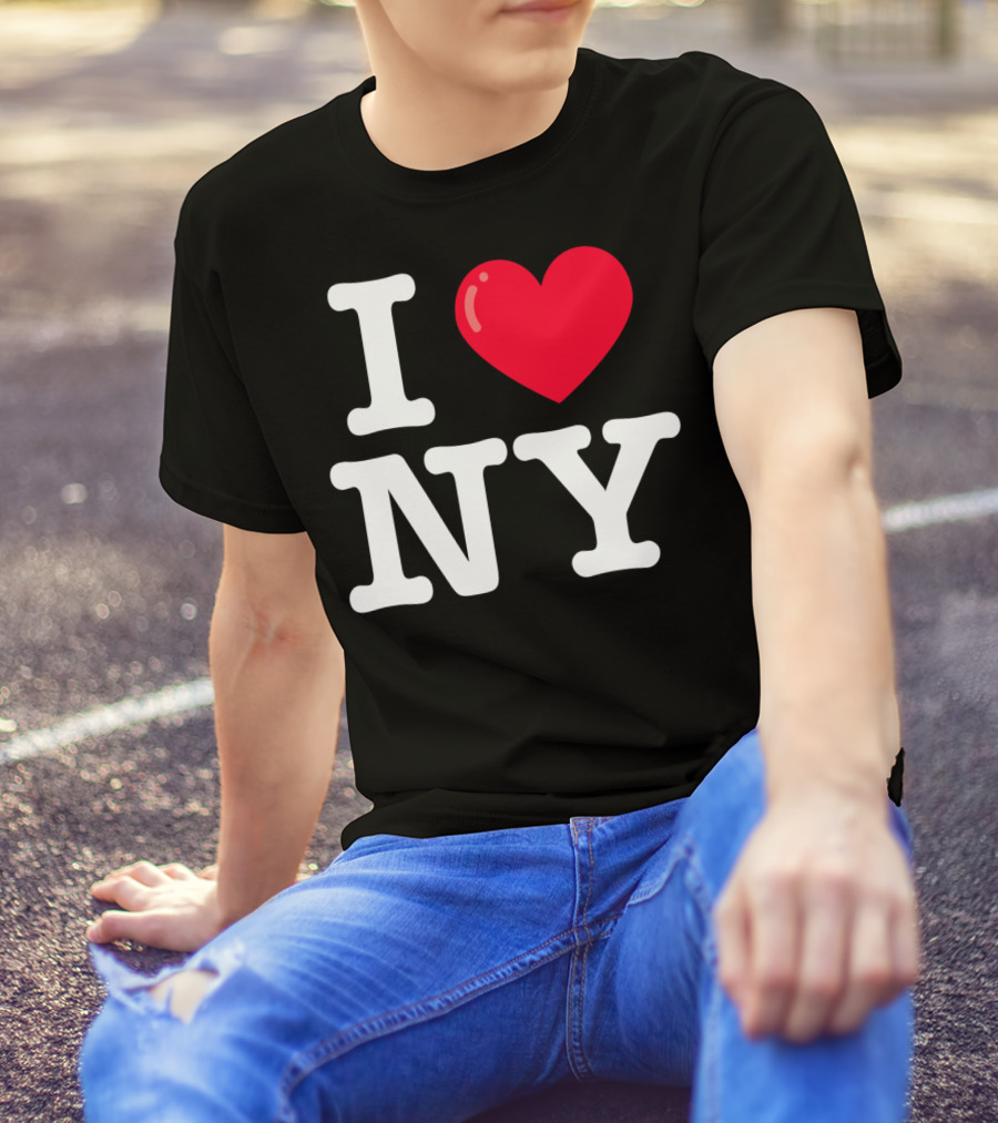 I Heart NY Classic Typewriter Font T-Shirt