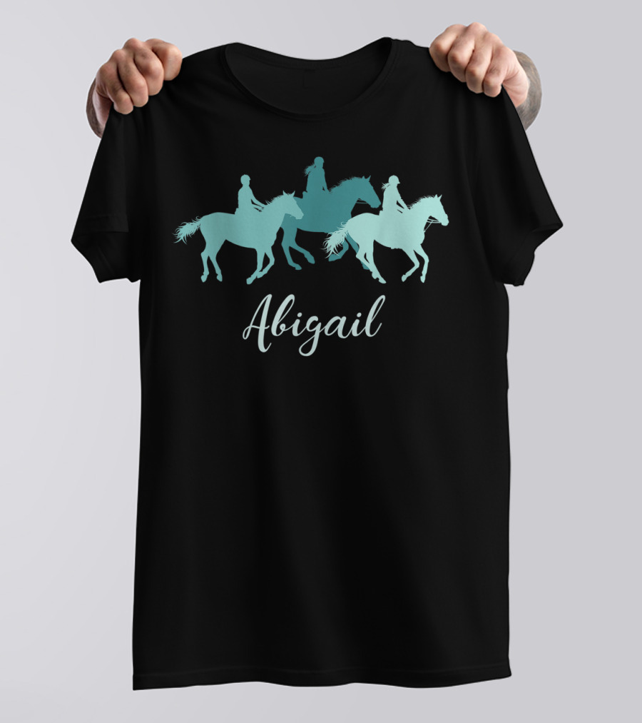 Abigail Personalized Horse Girl Name T-Shirt