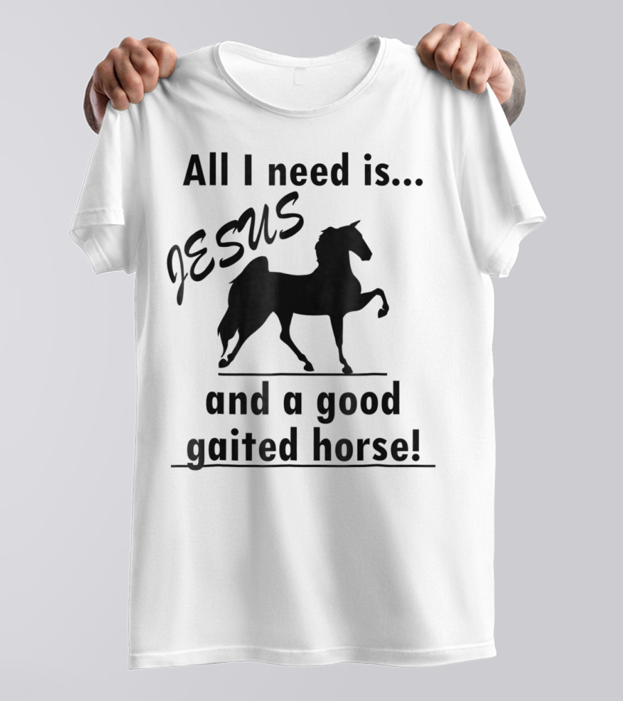 All I Need Is Jesus And A Good Gaited Horse T-Shirt