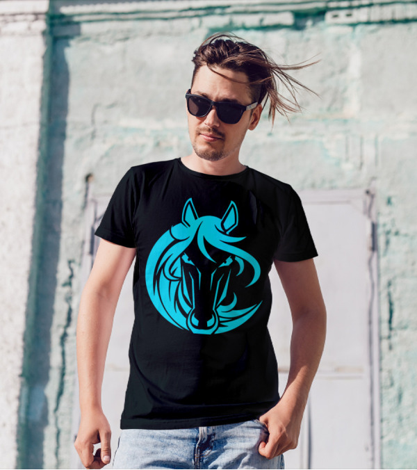 Angry Horse Neon Glowing T-Shirt