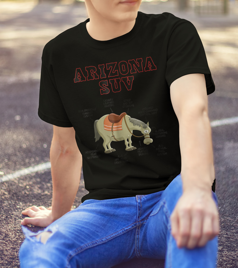 Arizona SUV Horse Mule Funny Joke T-Shirt