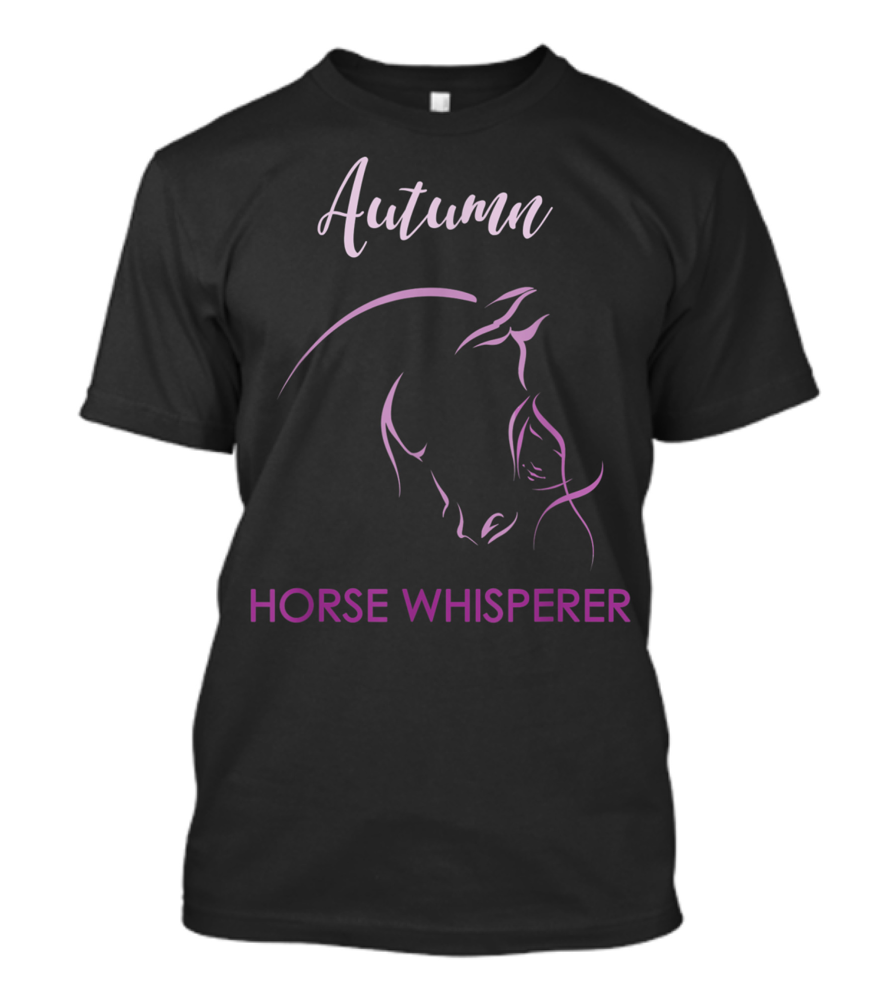 Autumn Horse Whisperer Personalized Name T-Shirt