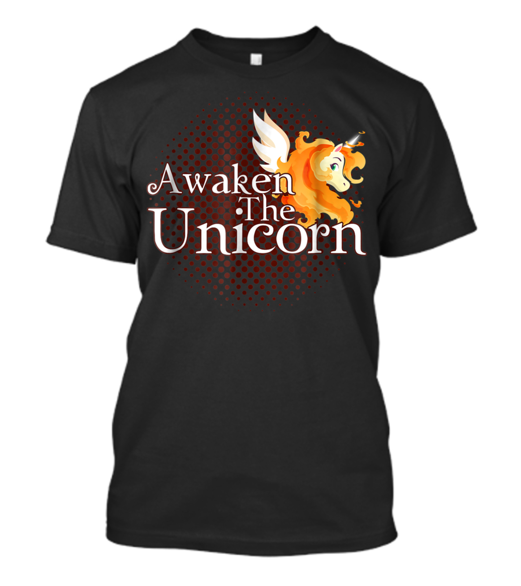 Awaken The Unicorn Magic Rainbow Fantasy Pegasus Horse T-Shirt