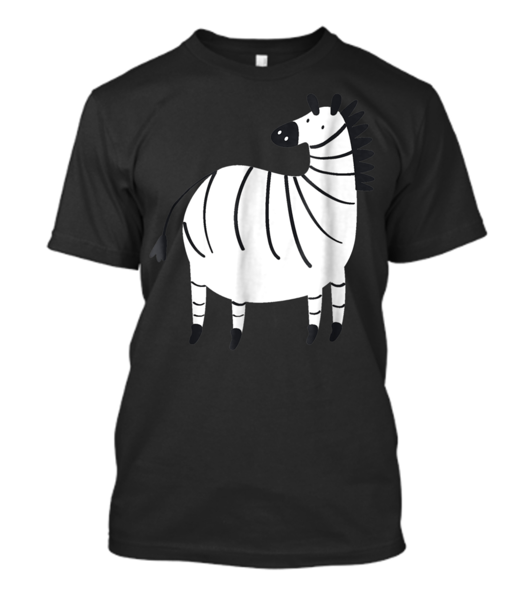 Baby Zebra Horse Whimsical Cartoon T-Shirt