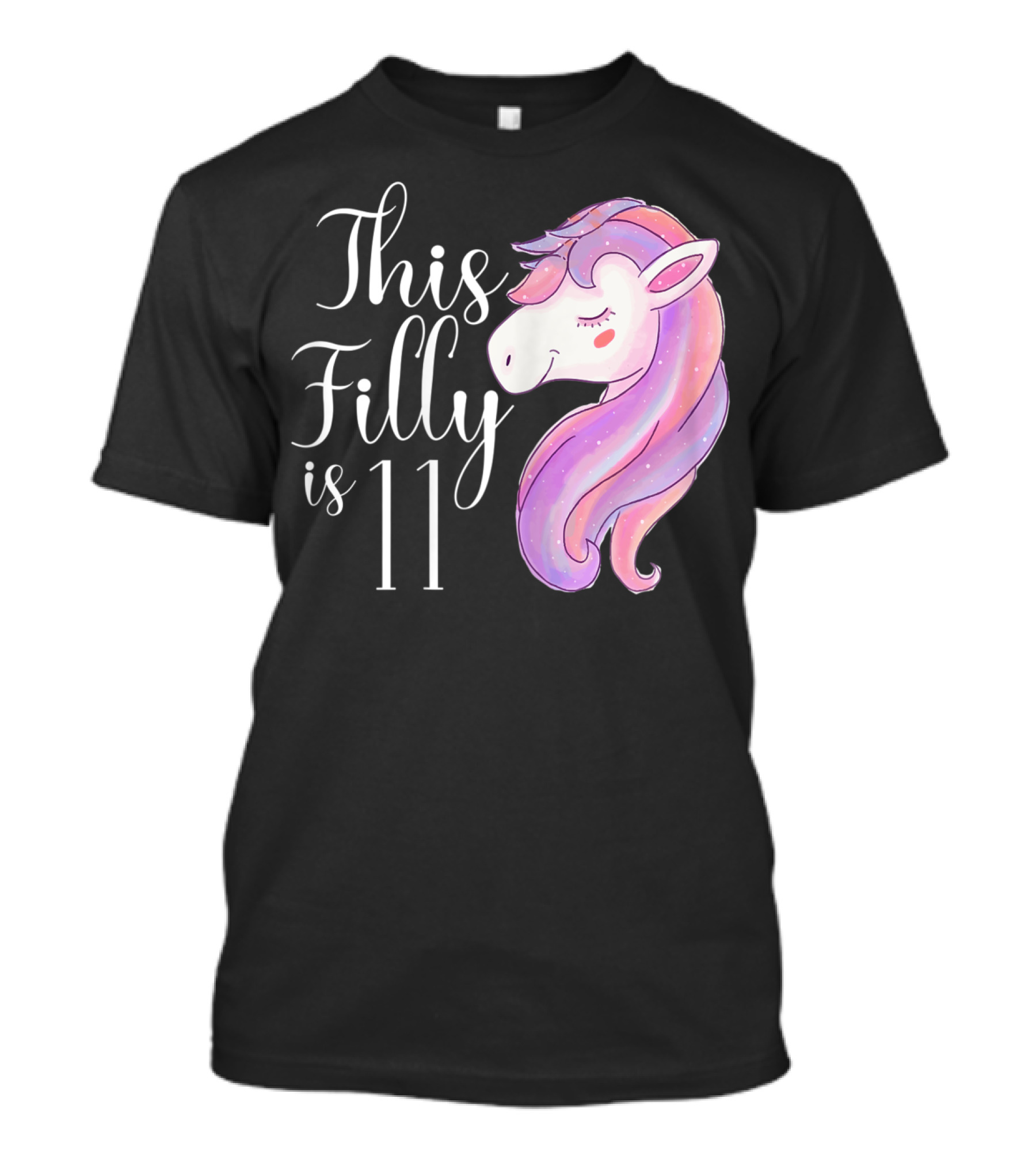 This Filly Is 11 Year Old Horse Birthday Pony T-Shirt