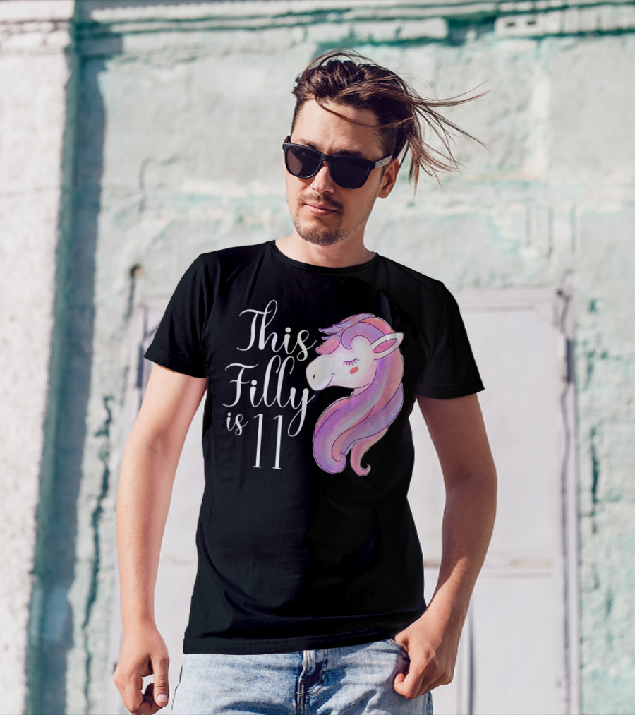 This Filly Is 11 Year Old Horse Birthday Pony T-Shirt