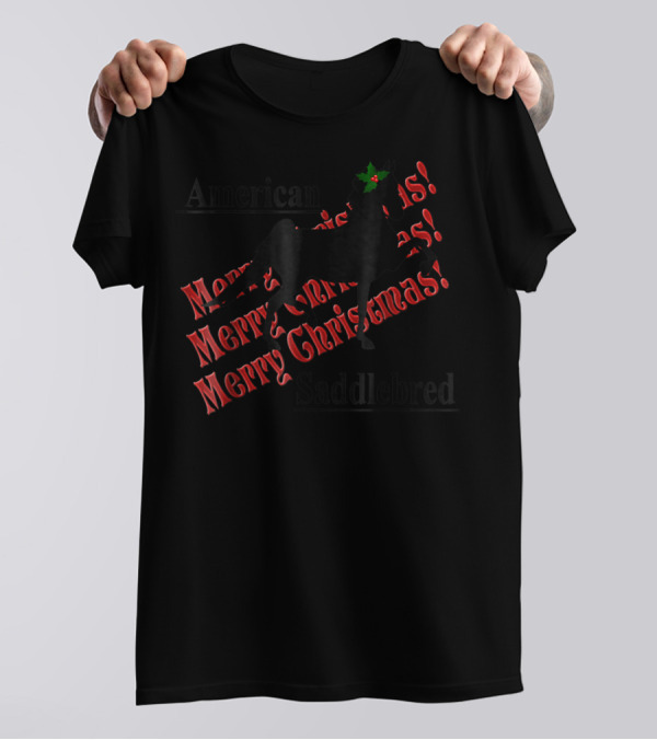 American Saddlebred Merry Christmas T-Shirt