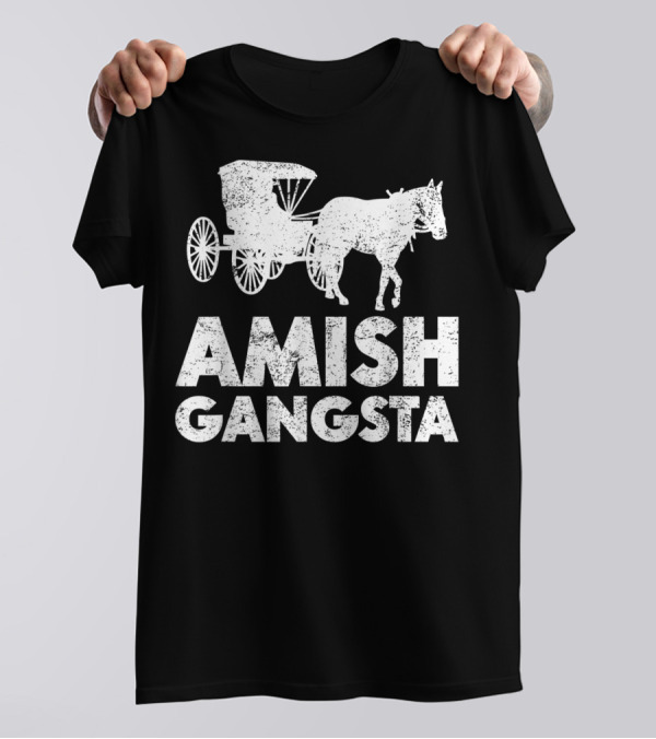 Amish Gangsta Horse And Buggy Classic T-Shirt