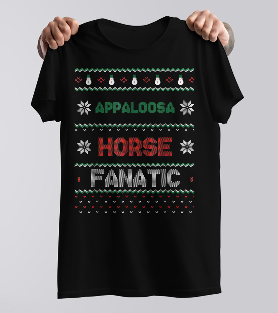 Appaloosa Horse Fanatic Holiday T-Shirt